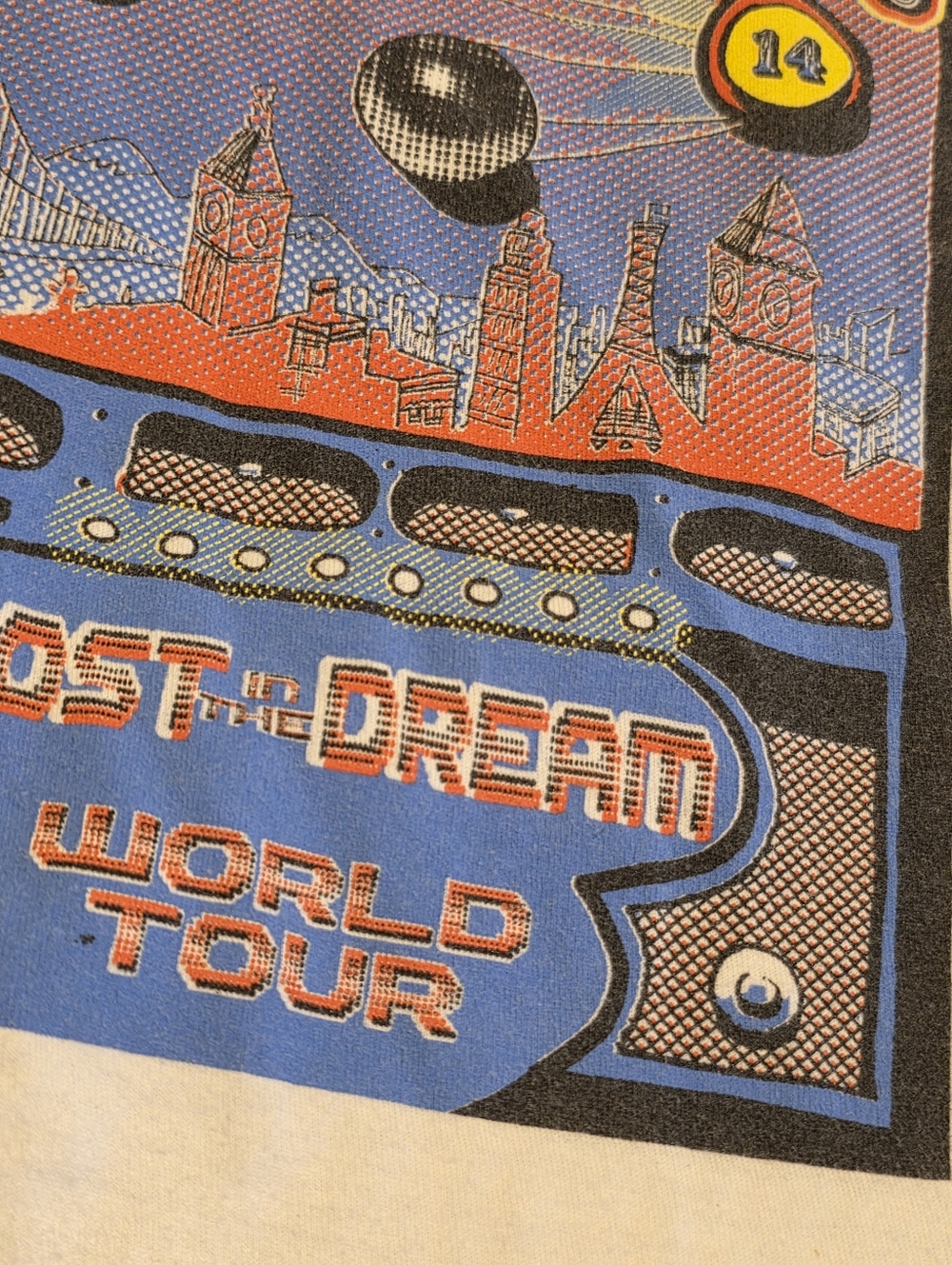 Tultex The War On Drugs 2014 Lost In The Dream Word Tour Raglan T-Shirt Size S - Picture 4 of 11